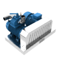 Suction and air compression units